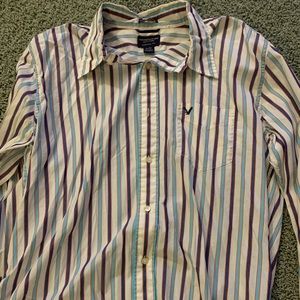 Striped button down shirt